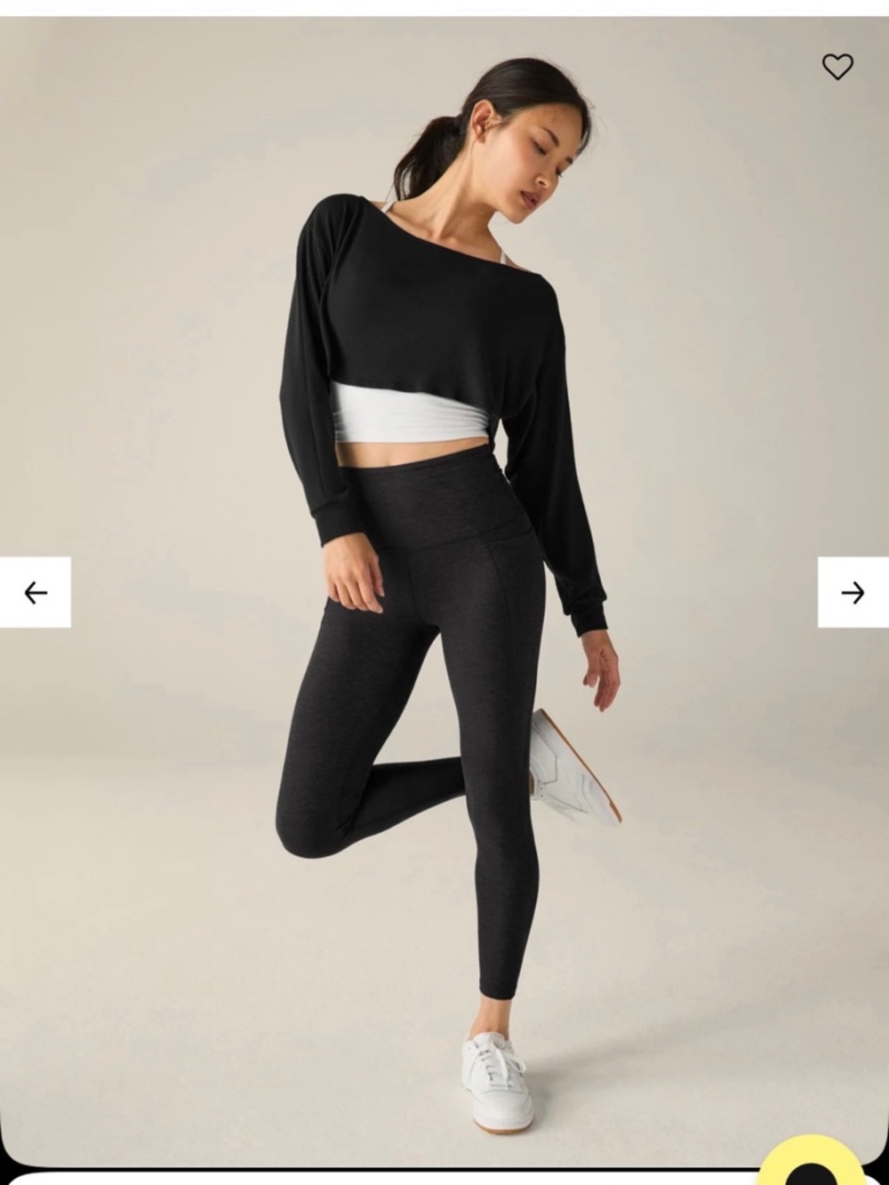 beyond  yoga 2 pcs .legging & Duet 2-Way Convertible Shrug